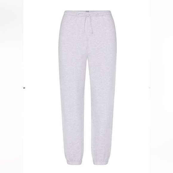 SKIMS Cotton Fleece Classic Jogger in Light Heather Grey; Size XS - Picture 1 of 8